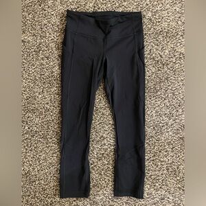 Lululemon cropped Black High-Waisted Leggings